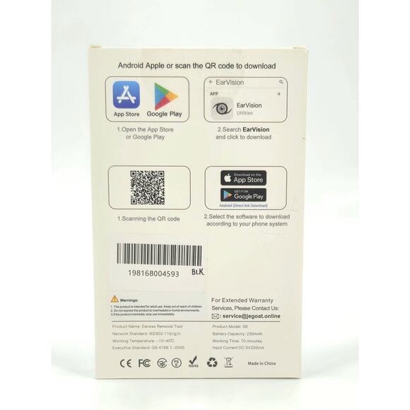 Ear Wax Removal Tool Ear Cleaner with HD Camera Ear Scope 6 LED Lights 12 Picks - Picture 10 of 13